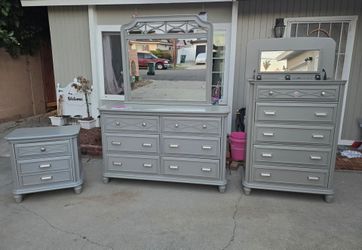 Dresser, Chest, & Nightstand - Mystic Gray Collection by Elements - MUST GO!! OBO