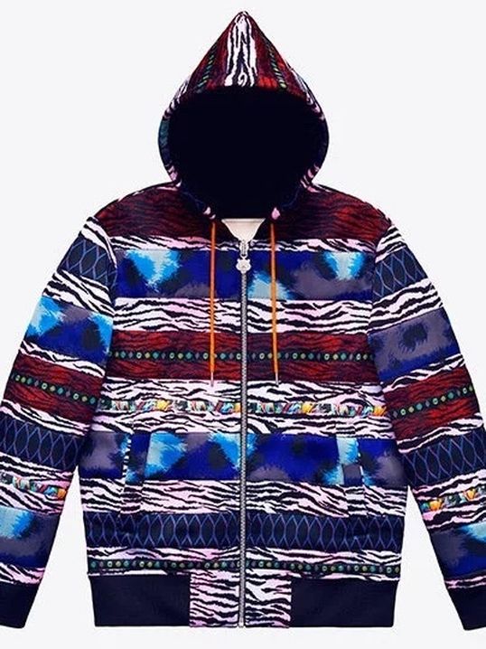 Kenzie H&M Hooded Scuba-Look Jacket M