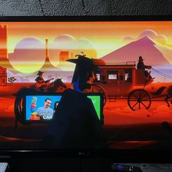 55 INCH LG TV WITH BRAND NEW ROKU & MOUNTING BRACKET NICE PICTURE VERY CLEAN