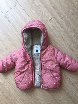 Baby ColdControl Max Reversible Puffer Jacket - Flowers