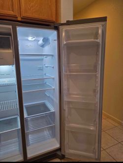 Stainless steel fridge