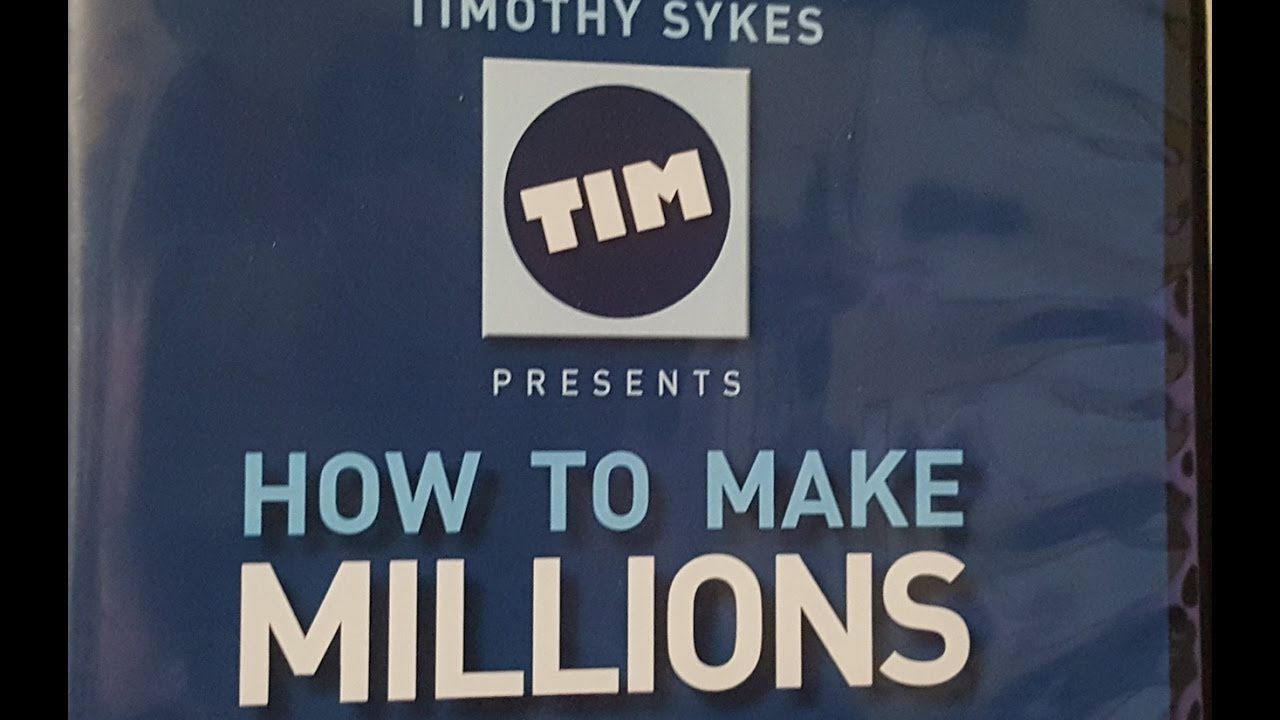 Timothy Sykes How To Make Millions DVD