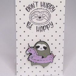 Cute Sloth Enamel Pins, Multiple Accessories Decor
