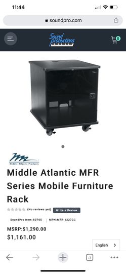 HIGH END MOBILE STEREO CABINET . GREAT FOR YOUR HIGH END EQUIPMENT  WITH BUILT IN FAN AT THE BACK .