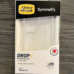 iPhone 15 Otterbox Symmetry Case Clear