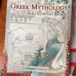 Greek Mythology A Coloring Book With Educational Information! 