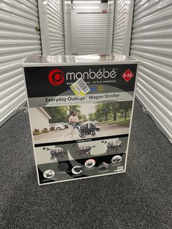 Monbebe Everyday Outings Wagon Stroller, Cobblestone Grey, Toddler, Unisex