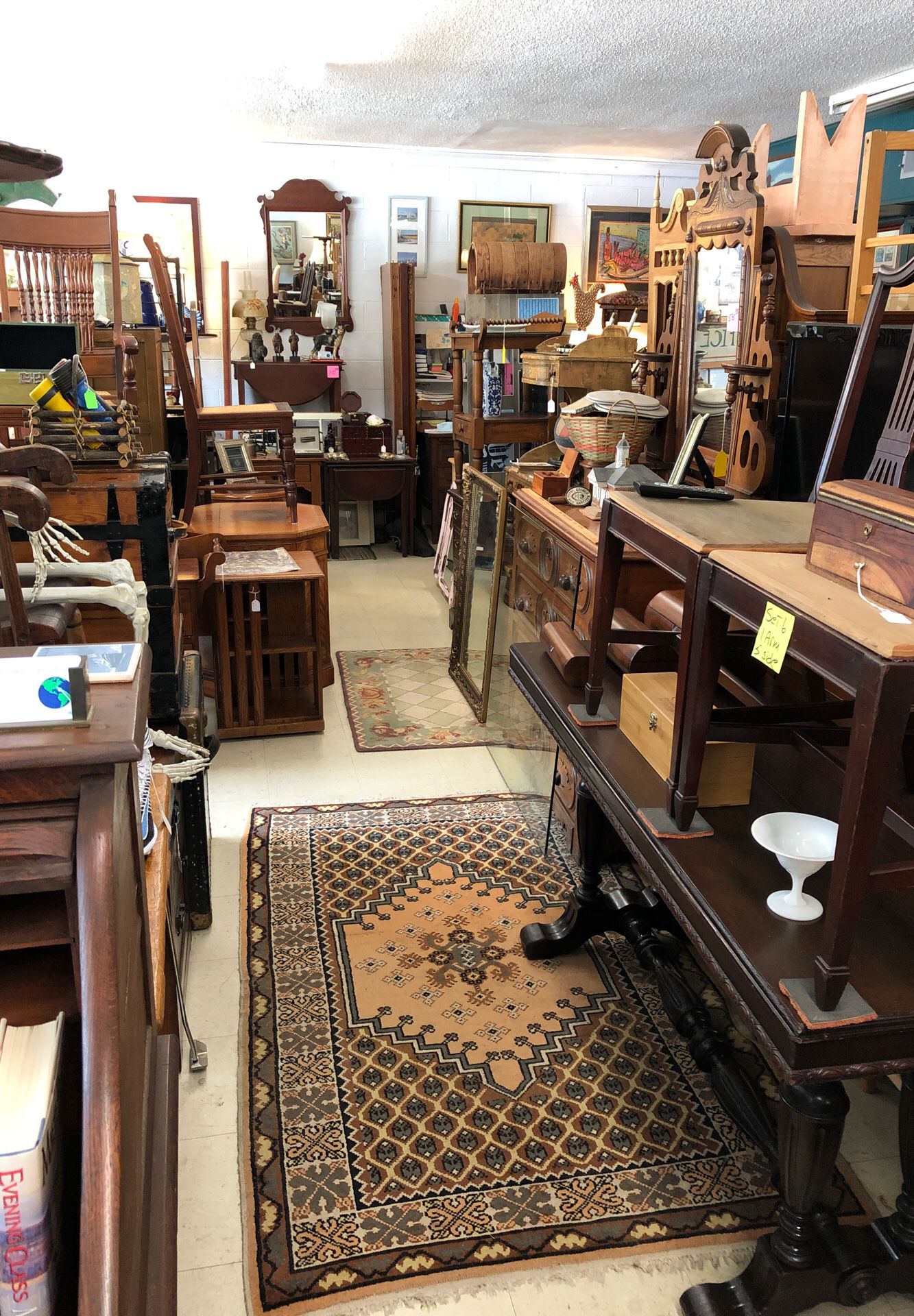 Shop full of antiques and used furniture