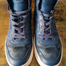 Coach Men's Camouflage High-Top Sneakers