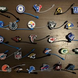 Football Straw Toppers