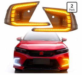 LED Fog Lights DRL for 2022-2024 Honda Civic Hatchback & Sedan