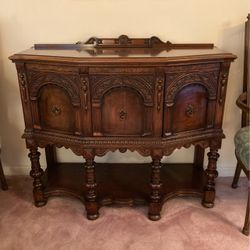 Antique Carved Wooden Cabinet