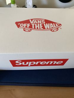 Supreme Vans Skate Era S Logo Royal Sz 9