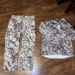 Sixsite Camo Pants (36) And Top (XL) Hunting Winter Cold 