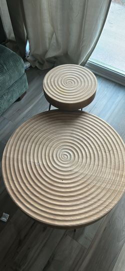 Coffee table wooden aerial