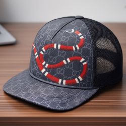 Gucci Red/White Snake Hat