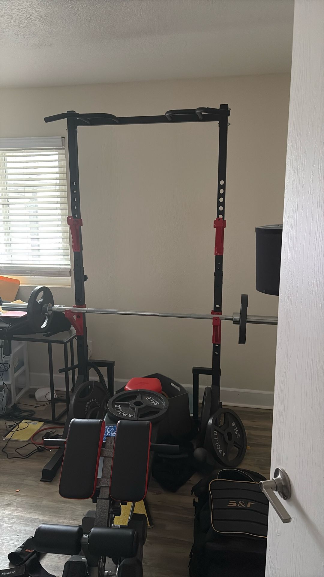 Squat/pullup/bench combo + Weights And bench 