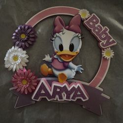 Baby Daisy Duck Baby Arya Cake Or Diaper Cake Topper