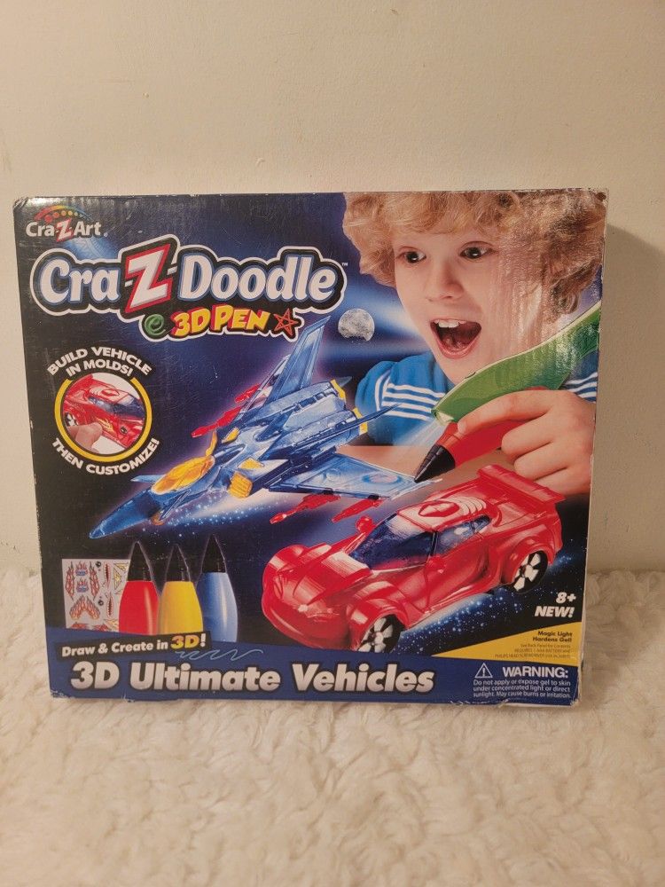 Brand NEW Cra-Z-Art Cra-Z-Doodle 3-D Pens, Vehicles