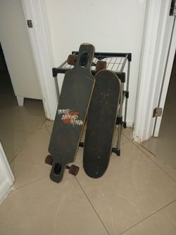Two Used Longboards with Wheels