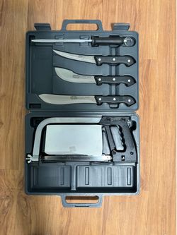 Complete United Outdoor Series Game Processing / Butchering Knife Set with Bone Saw - Like New
