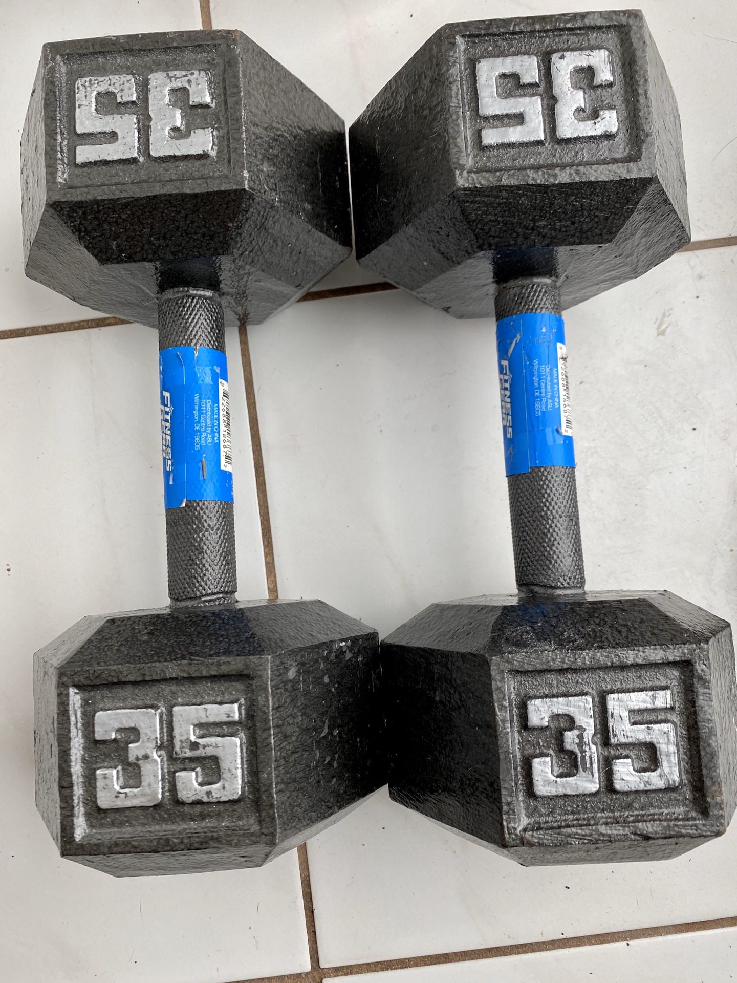 35 lb Dumbbell Set! 35 Pounds Each, 70 lbs total. $45 buys both!