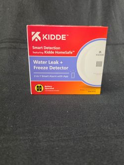 Kidde Smart Water Leak and Freeze Detector, Wi-Fi Enabled, Battery Operated NEW