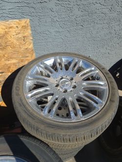 Mercedes-Benz Chrome 18" 5 lugs Wheel with Tire -Set