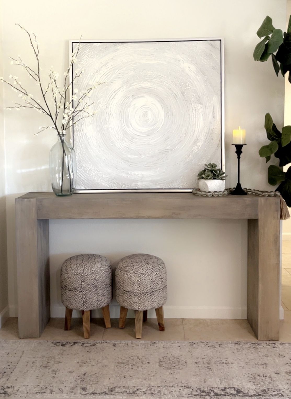 Stunning Solid Console Table!