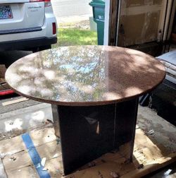 Solid Granite Dining Room Table