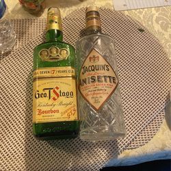 Antique Empty Wine Bottles