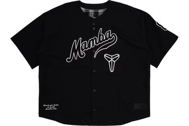 Nike Kobe Men's Baseball Jersey Mamba Black White IB0007-010 M