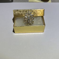Cluster Diamond Ring 14k