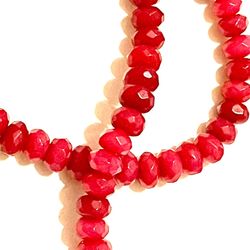 New 15.75” Faceted Pink Beads