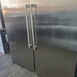 Electrolux  sets fridge and freezer  new open box warranty 66 inches wide 72 hight warranty  ready to deliver $3450 delivery included