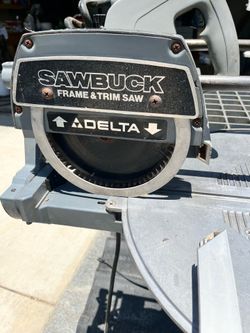 Delta Sawbuck Portable Frame and Trim Saw with Wheels