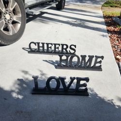 Cheers, Home, & Love Signs 