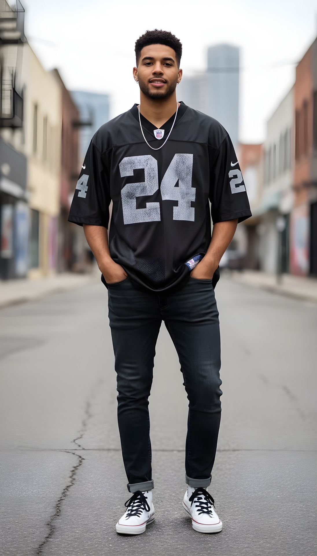 NFL Reebok Oakland Raiders Charles Woodson #24 NFL Jersey Men's XXL Vintage Black