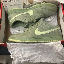 nike dunk low retro premium oil green olive aura