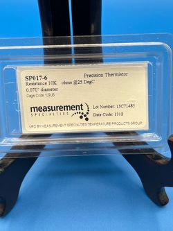 Measurement specialties SPO17-6 NTC Thermistor Resistance