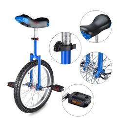 18 inch Unicycle Wheel Blue Frame Color - Outdoor Sports
