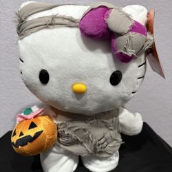 Hello Kitty Bone Mummy Halloween Side Stepper Dancing Plushies 