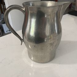 Vintage Rustic Farmhouse Woodbury Pewter Pitcher