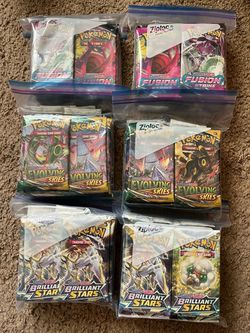 Pokémon Evolving Skies / Fusion Strike / Brilliant Stars Loose Packs