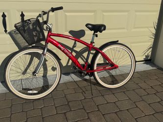 La Jolla Men’s Aluminum Street Cruiser Bicycle Red