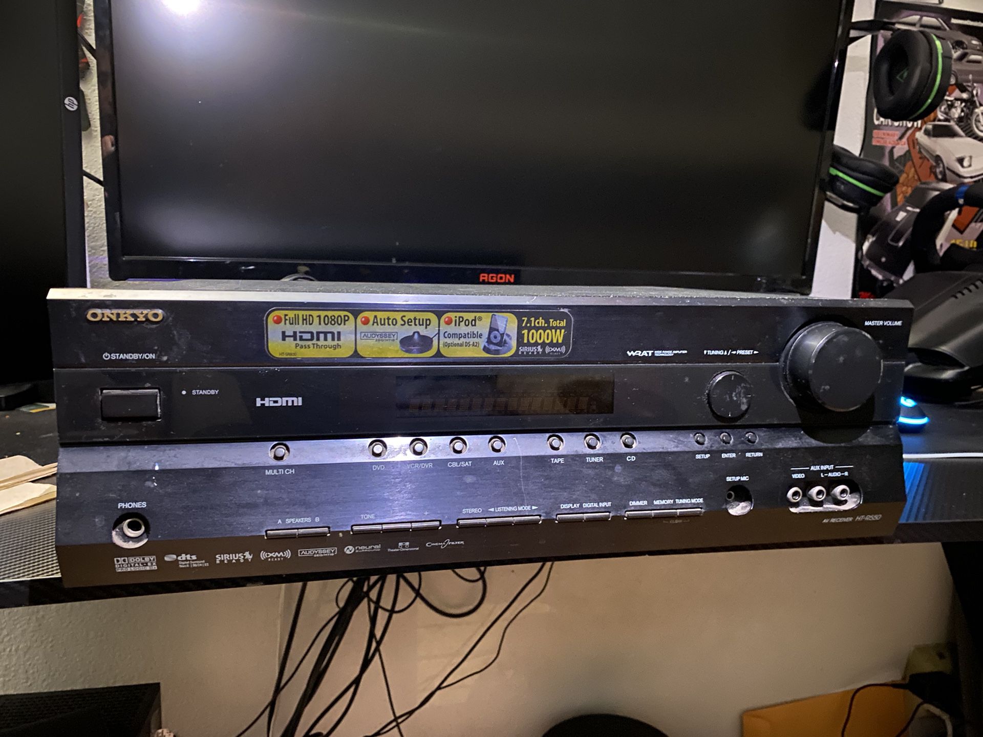 Onkyo HTR550 With BOSE Acoustimass Subwoofer