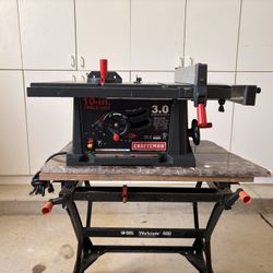 CRAFTSMEN TABLE SAW 10" INCH BLADE [OPEN TO OFFERS] BEGINNER FRIENDLY BLADE & MITER GAUGE INCLUDED
