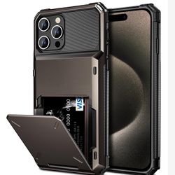 Vofolen for iPhone 15 Pro Case with Card Holder