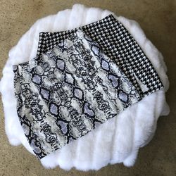 2 Shein Mini Skirts With Slit 2 For $20