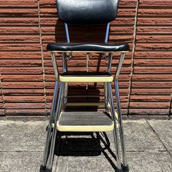 Vintage Black Cosco Step Stool 